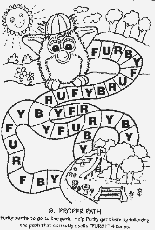 Furby kolorowanki